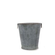 Flint Tapered Iron Planter - Large Drum gallery detail image