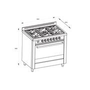 Kleenmaid Freestanding Dual Fuel Oven 90cm gallery detail image
