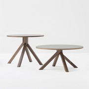 Grapevine Coffee Table with Wood Base by Billani gallery detail image