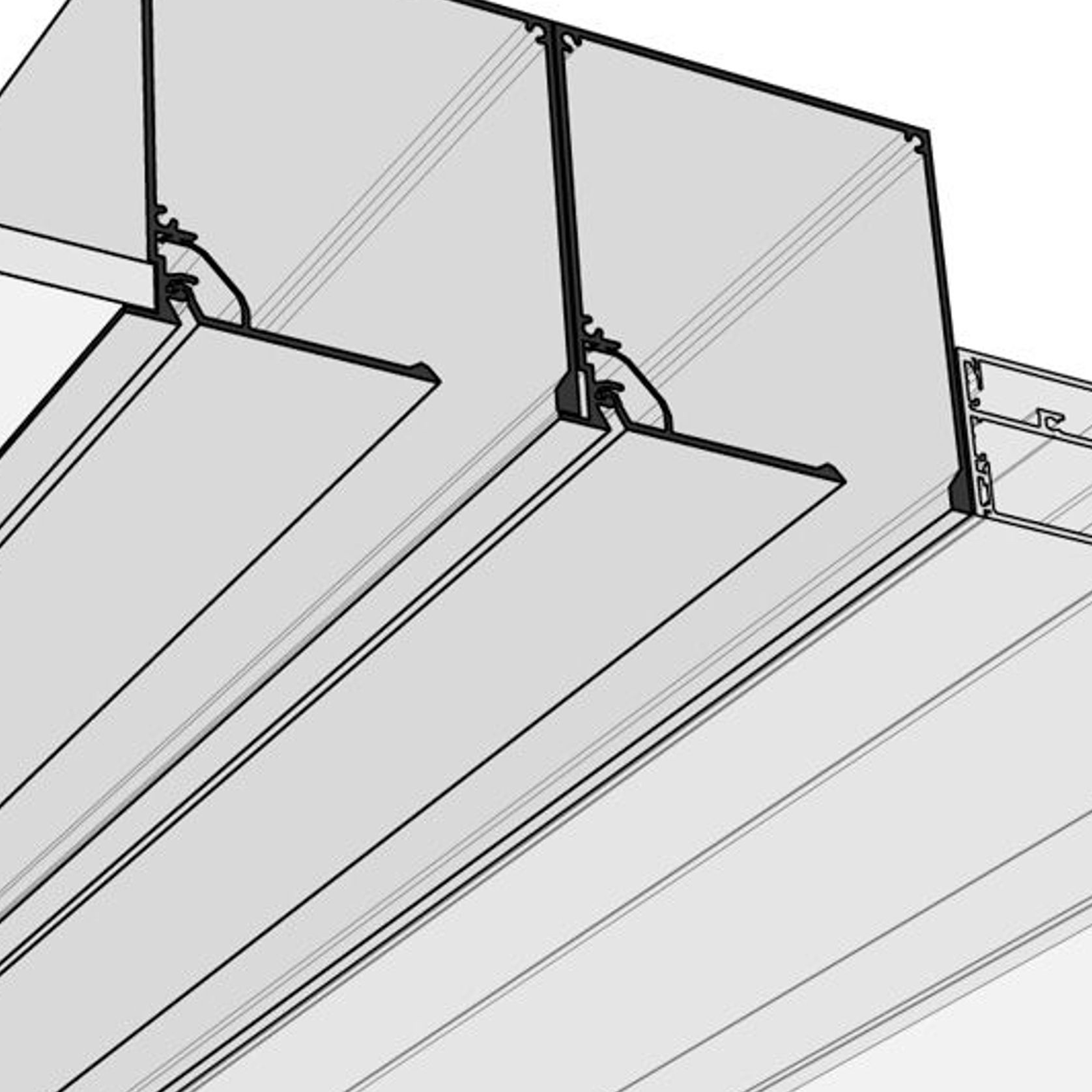 HB1260 Double Recessed Blind Box for Motorised Roller Blinds gallery detail image