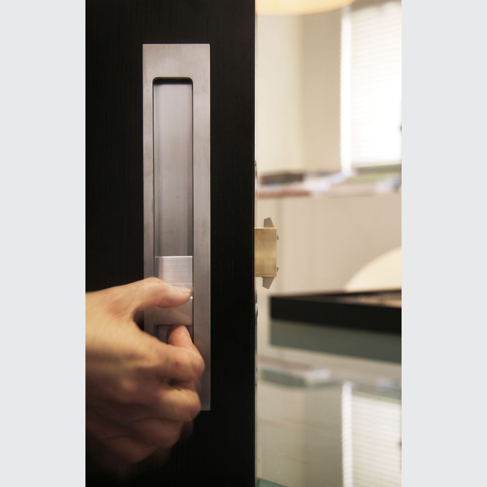 HB1650 Offset Flush Pull Lock for Sliding Doors gallery detail image