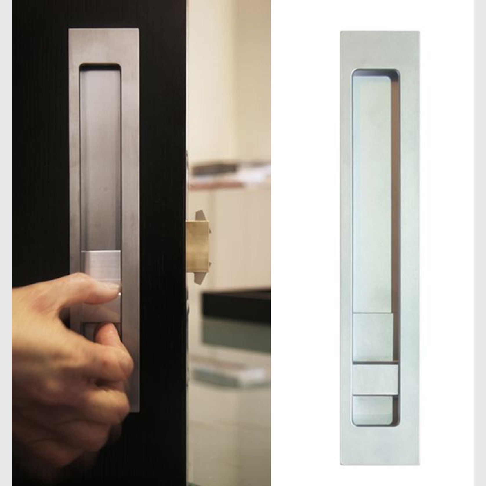 HB1650 Offset Flush Pull Lock for Sliding Doors gallery detail image