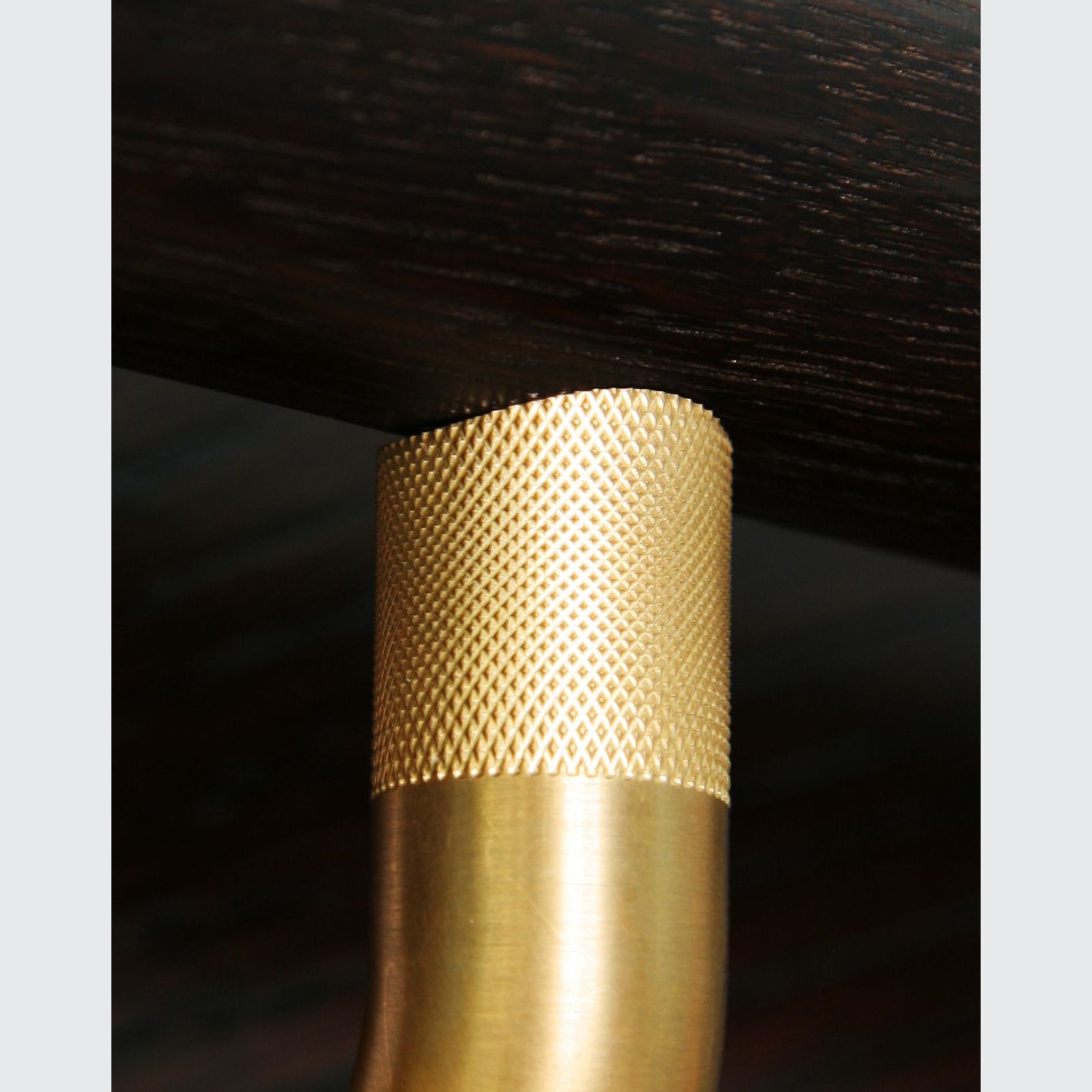 HB580 Knurled Solid Bronze Stair Rail Bracket for Handrails gallery detail image