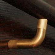 HB580 Knurled Solid Bronze Stair Rail Bracket for Handrails gallery detail image
