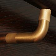 HB580 Knurled Solid Bronze Stair Rail Bracket for Handrails gallery detail image