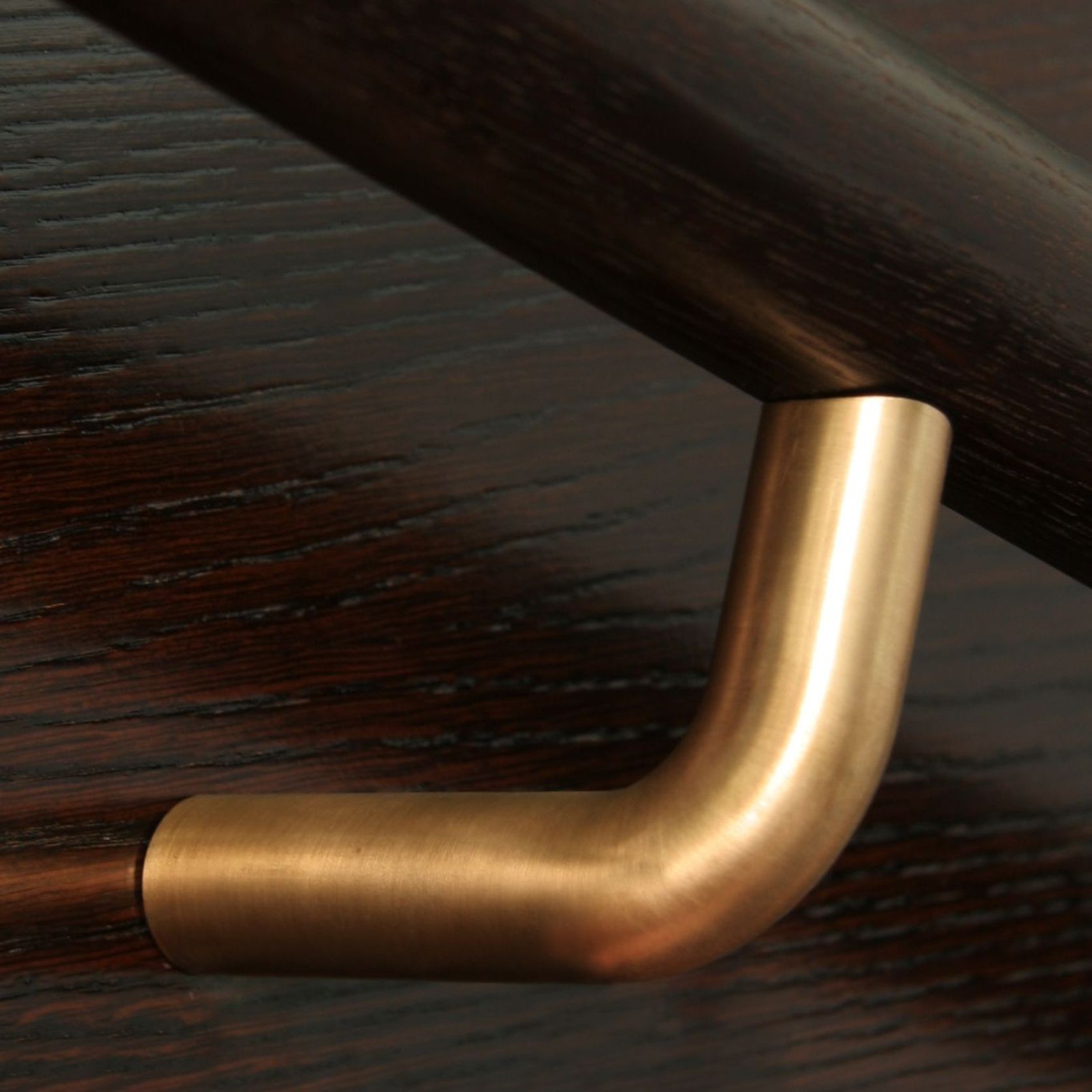 HB590 Plain Solid Bronze Stair Rail Bracket for Handrails gallery detail image