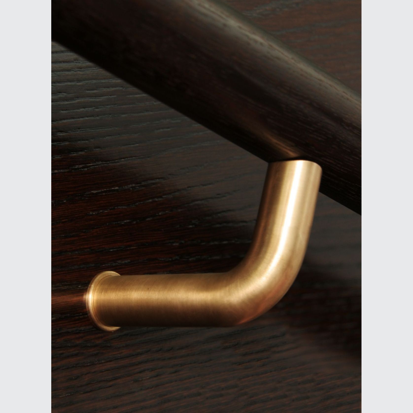 HB590 Plain Solid Bronze Stair Rail Bracket for Handrails gallery detail image