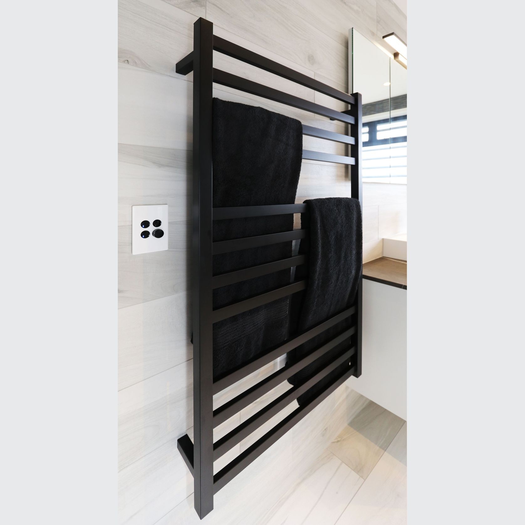 Elite Square Heated Towel ladders gallery detail image