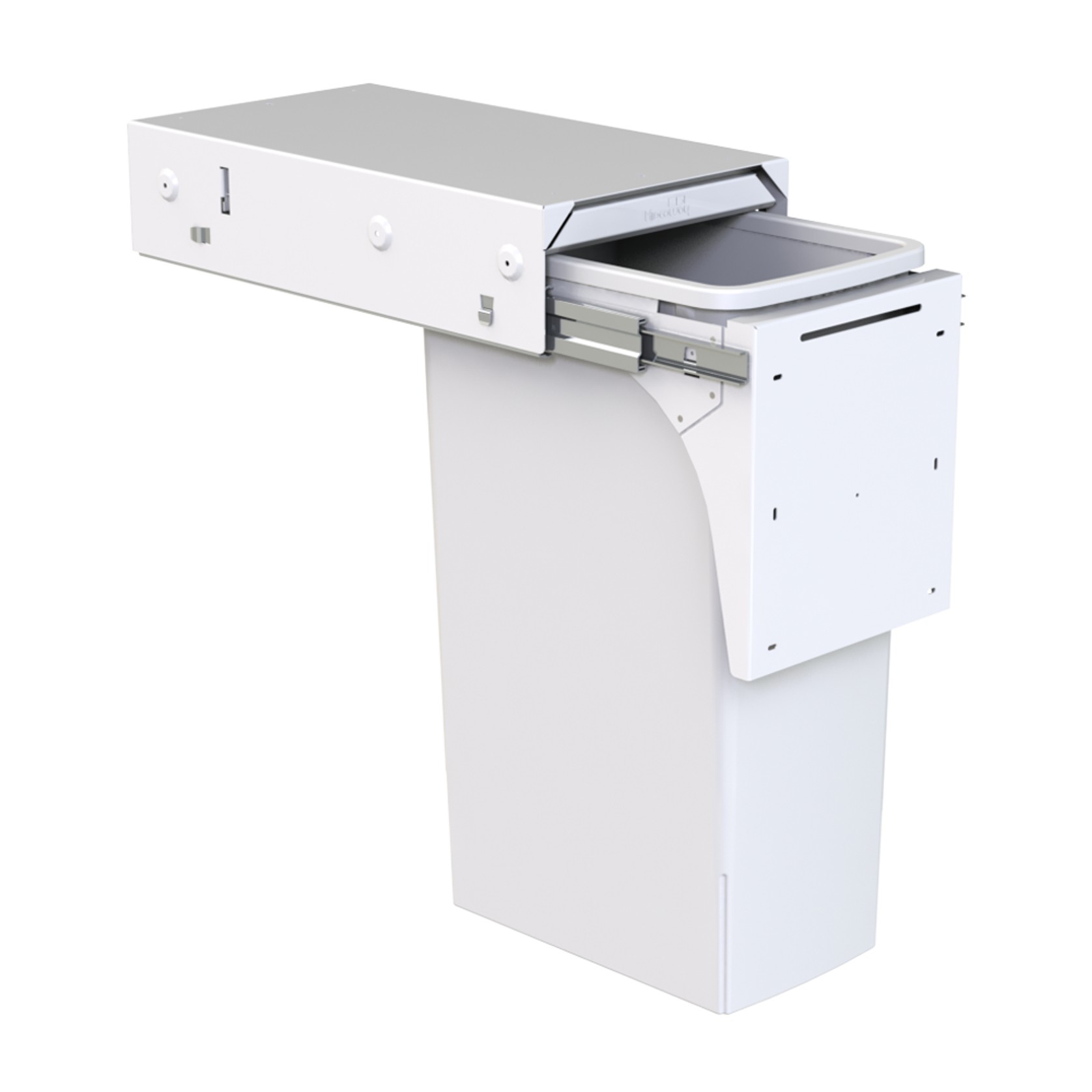 Soft Close Bin Storage - 1 x 40 litre buckets - Door Pull gallery detail image