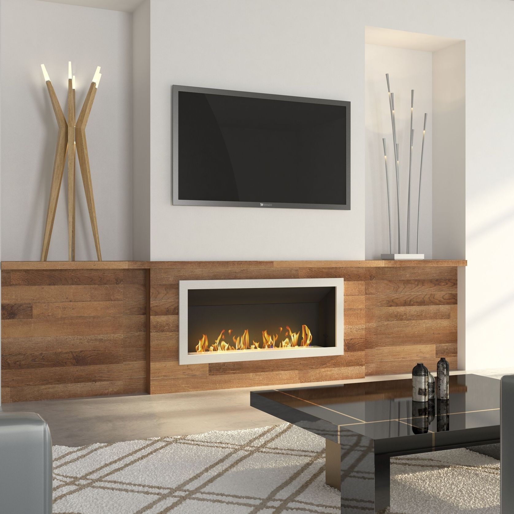 Icon Fires Slimline 1350 Biofuel Fireplace gallery detail image