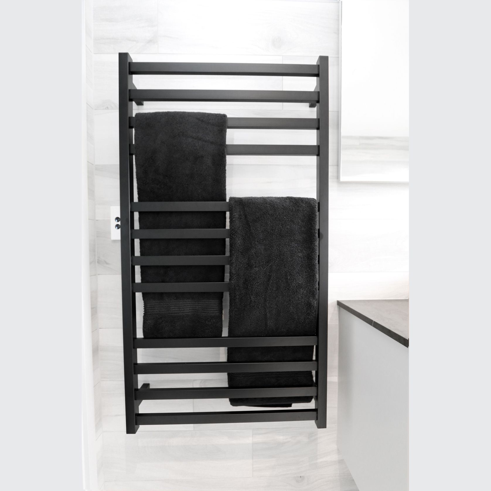 Elite Square Heated Towel Ladders gallery detail image