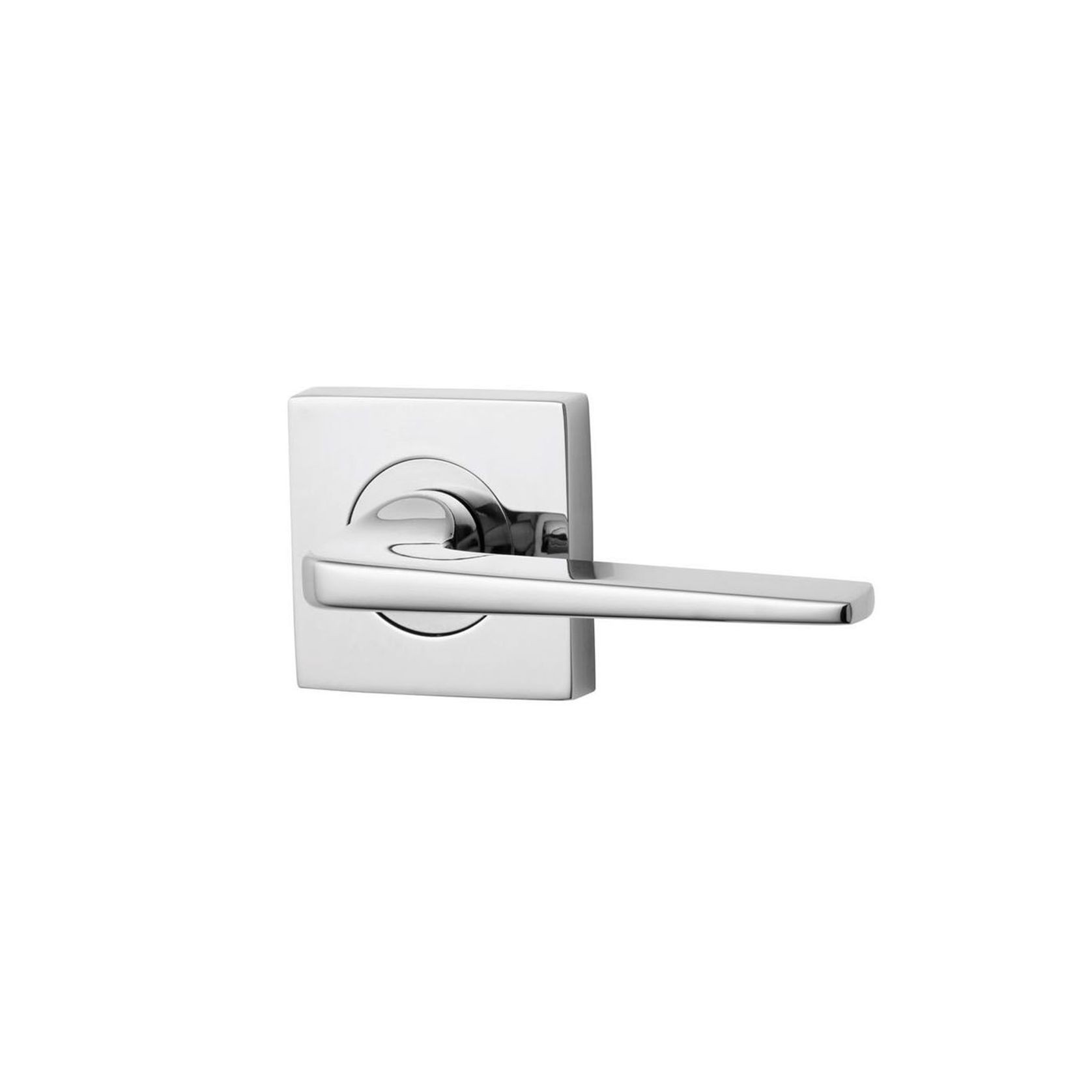 Lockwood 1420 Square Series Brass Door Handles gallery detail image