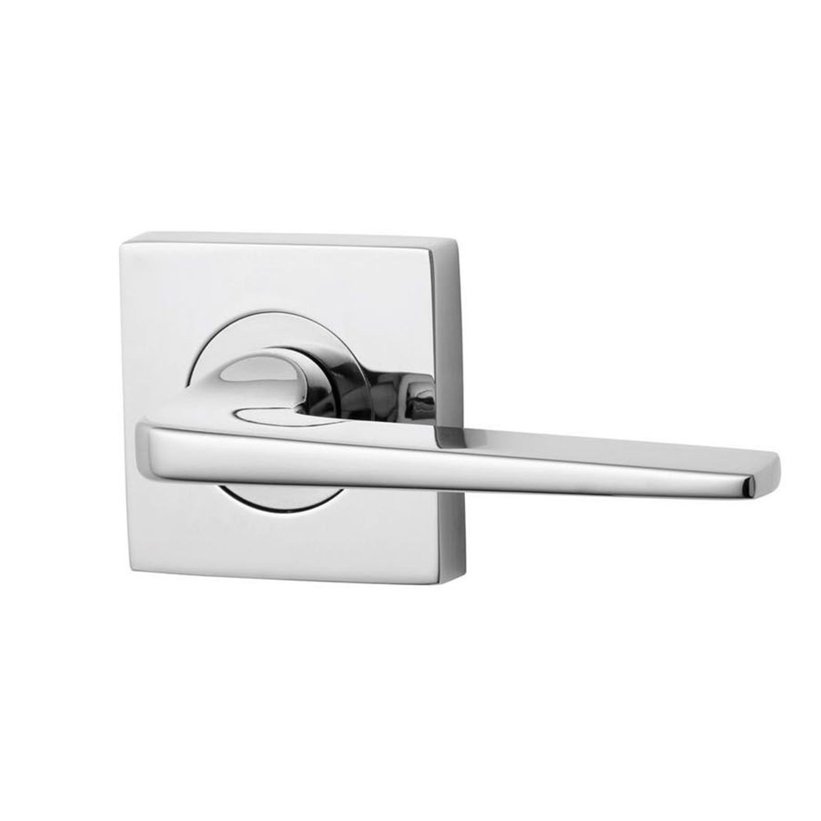 Lockwood 1420 Square Series Brass Door Handles gallery detail image