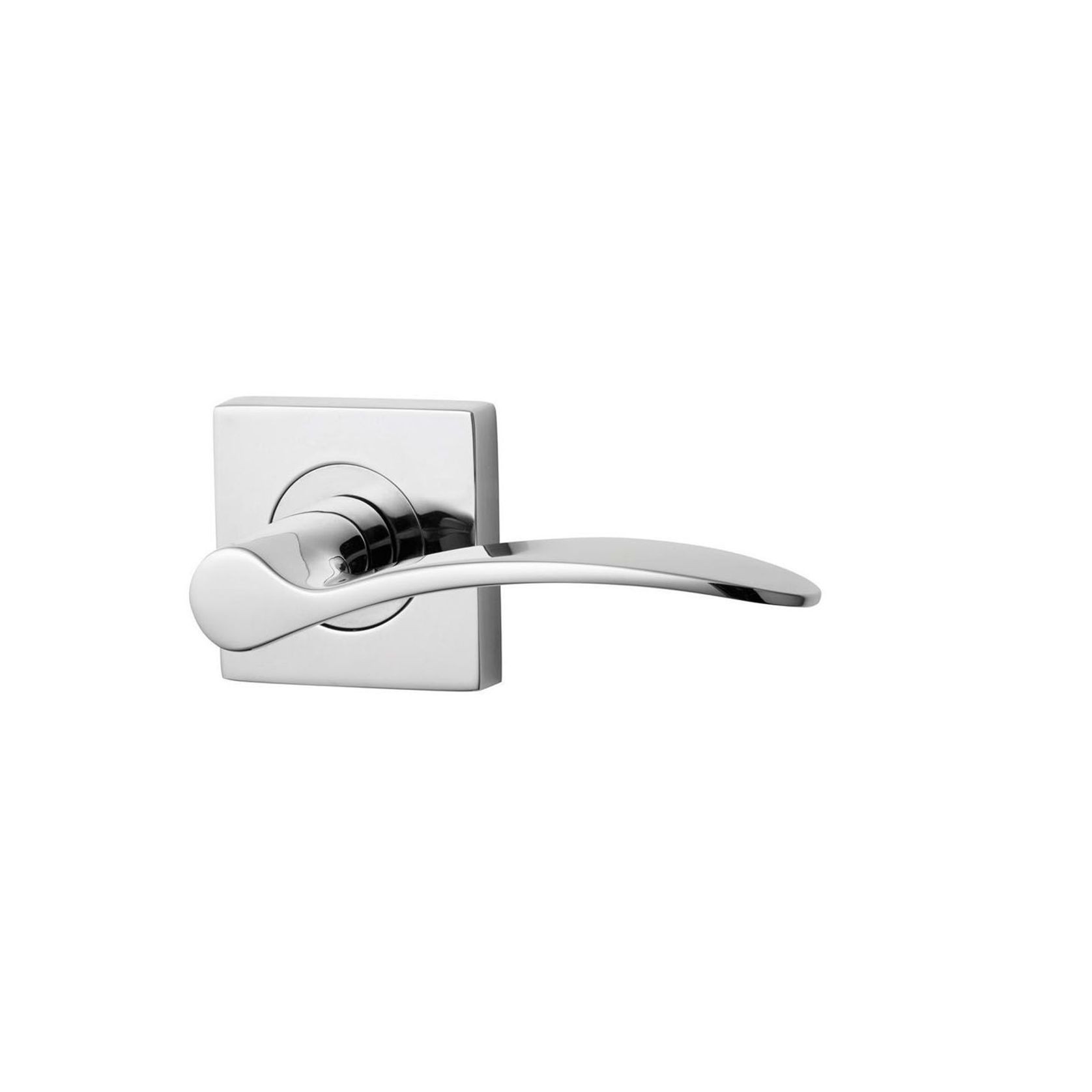 Lockwood 1420 Square Series Brass Door Handles gallery detail image
