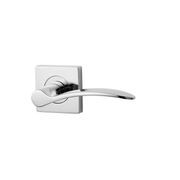 Lockwood 1420 Square Series Brass Door Handles gallery detail image