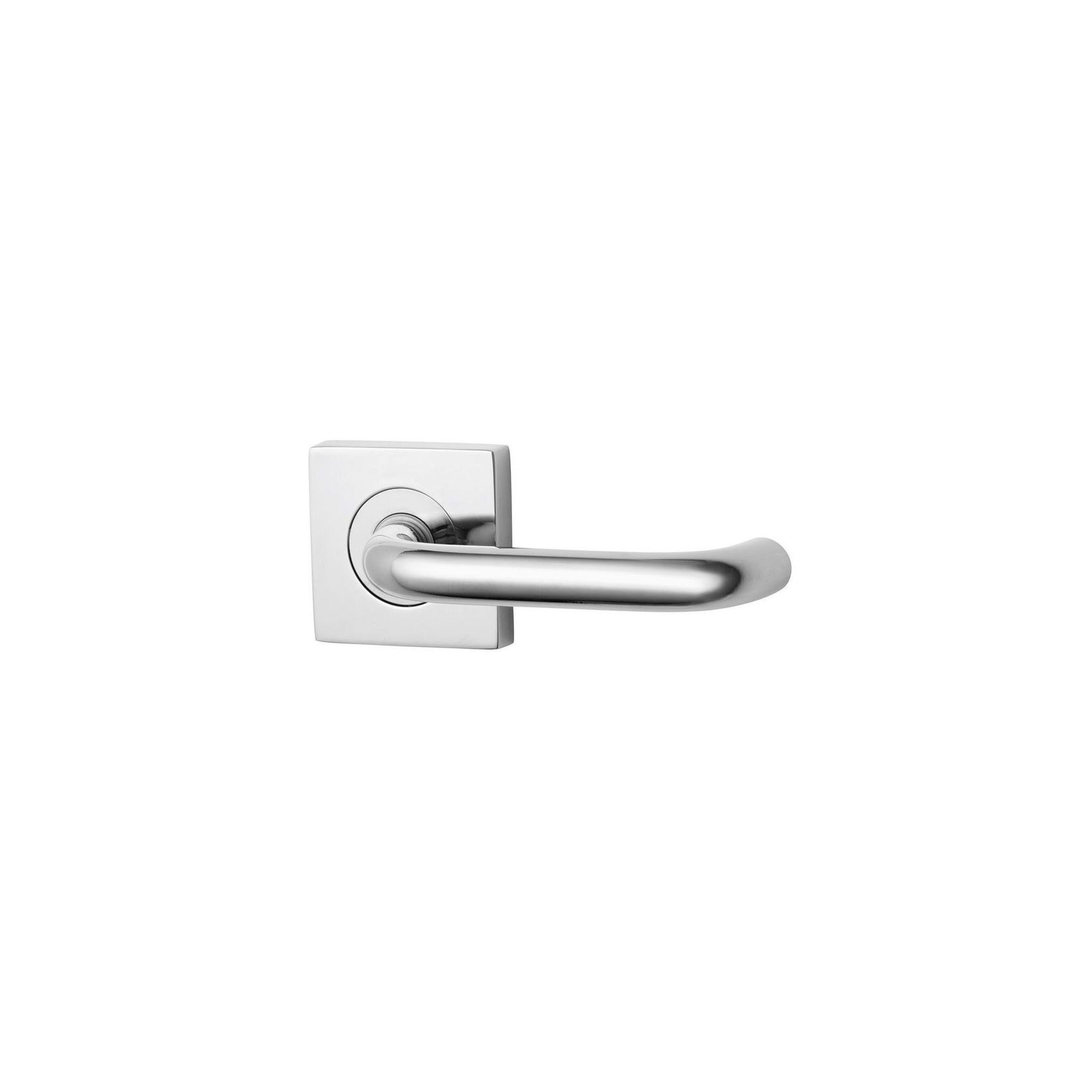 Lockwood 1420 Square Series Brass Door Handles gallery detail image