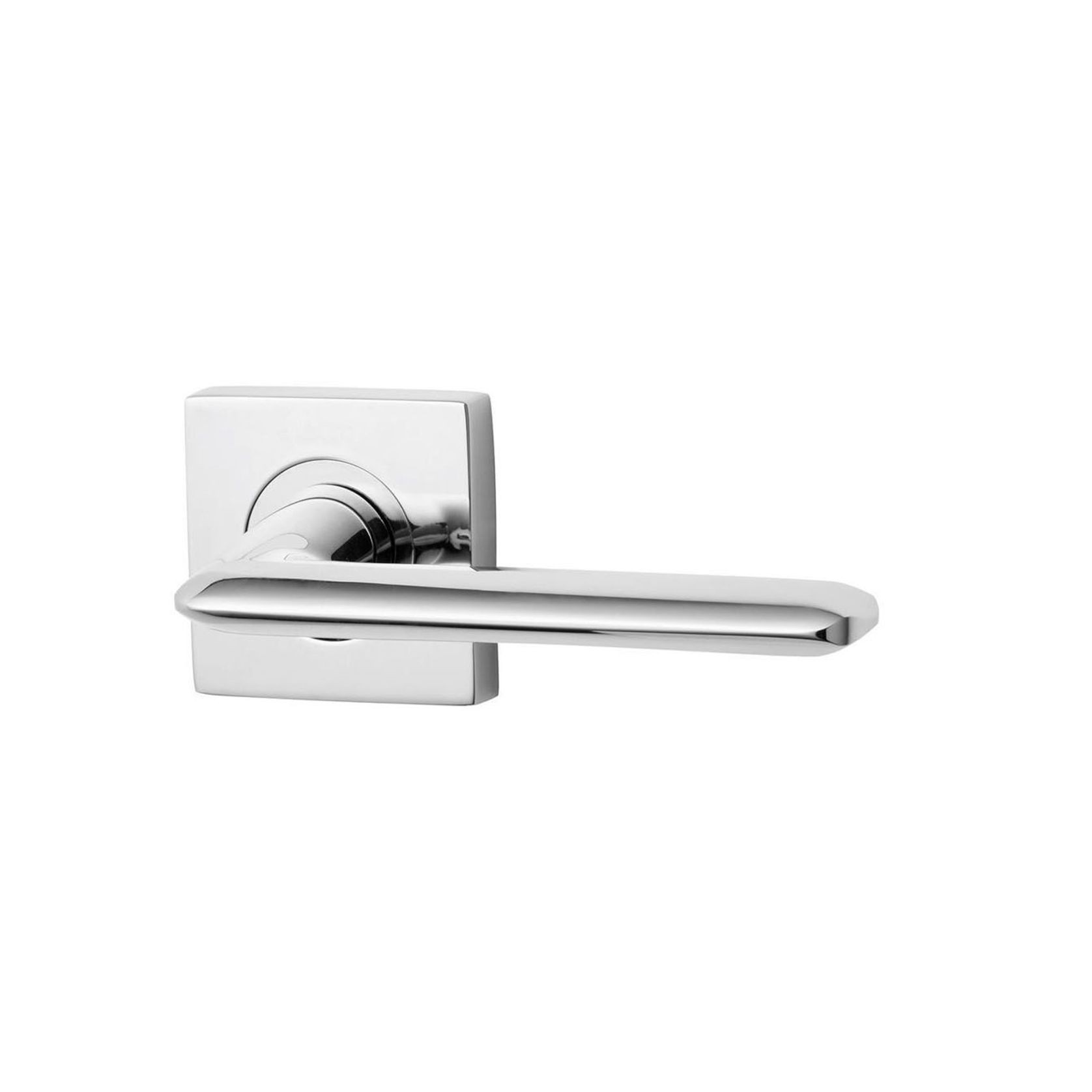 Lockwood 1420 Square Series Brass Door Handles gallery detail image