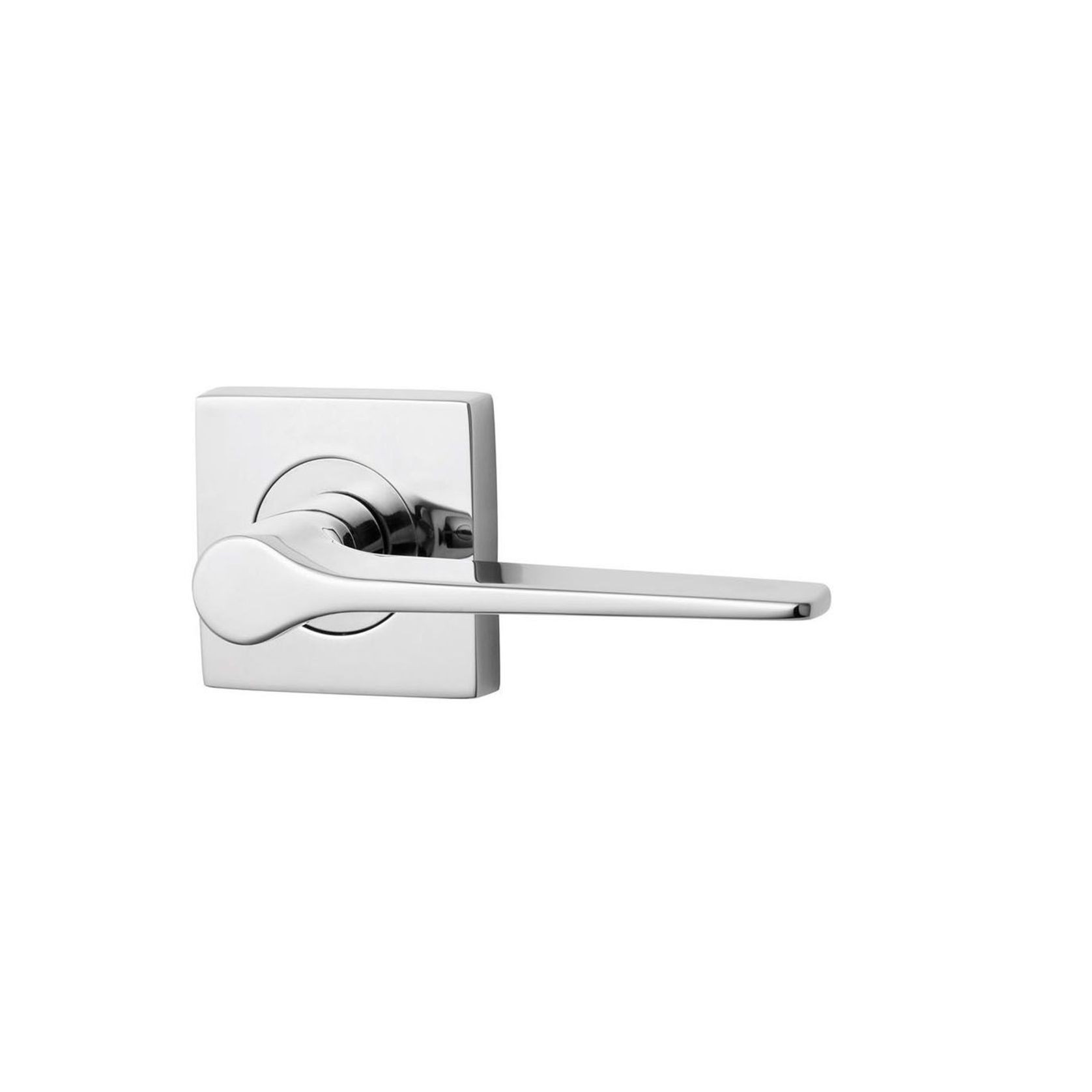 Lockwood 1420 Square Series Brass Door Handles gallery detail image