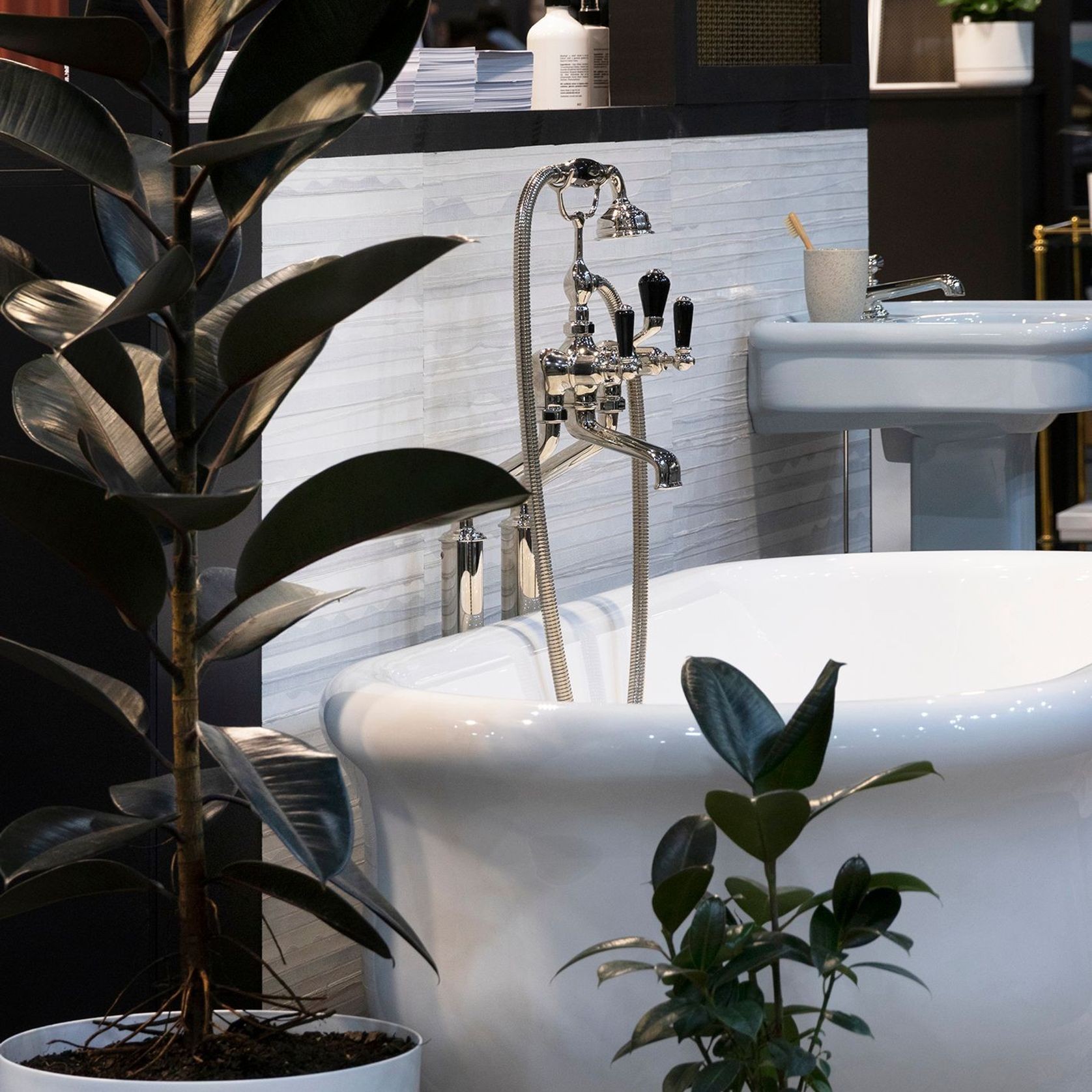 Lonsdale 550mm and 650mm Basin on Basin Stand gallery detail image