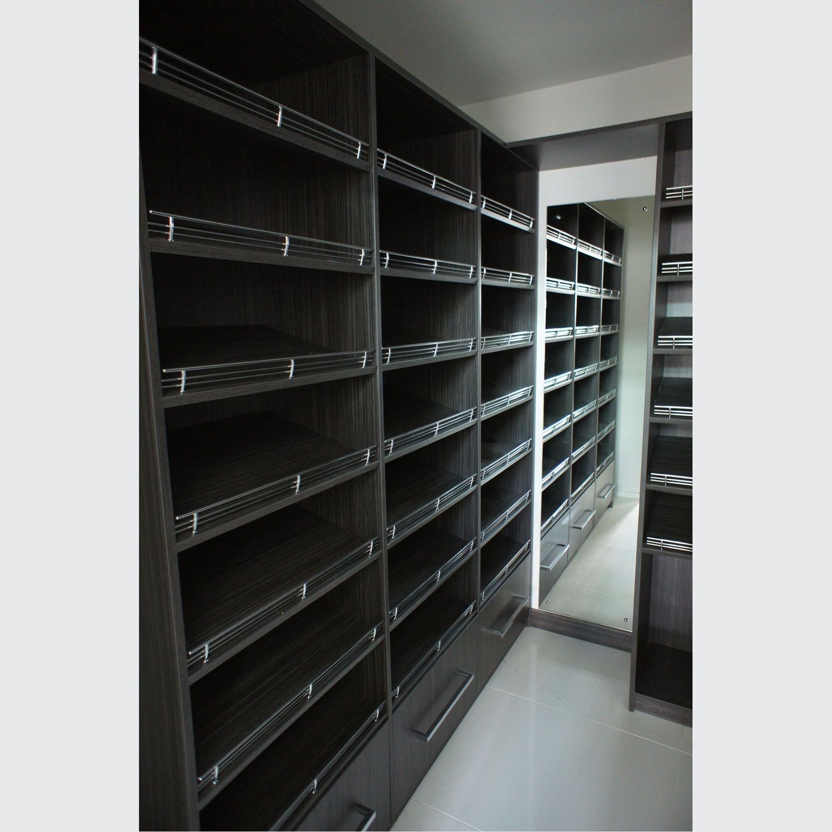 Metro Custom Woodgrain Melamine Shoe Shelving gallery detail image