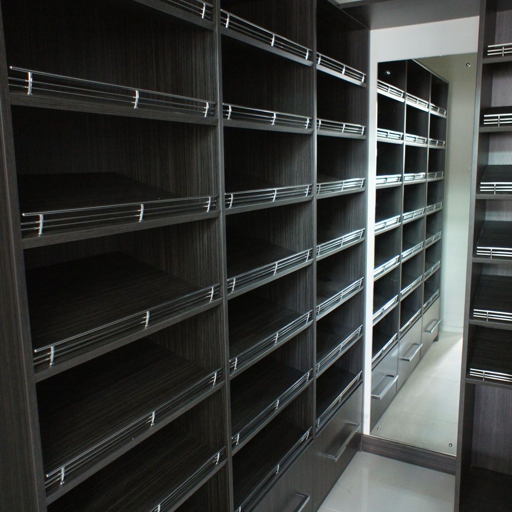 Metro Custom Woodgrain Melamine Shoe Shelving gallery detail image