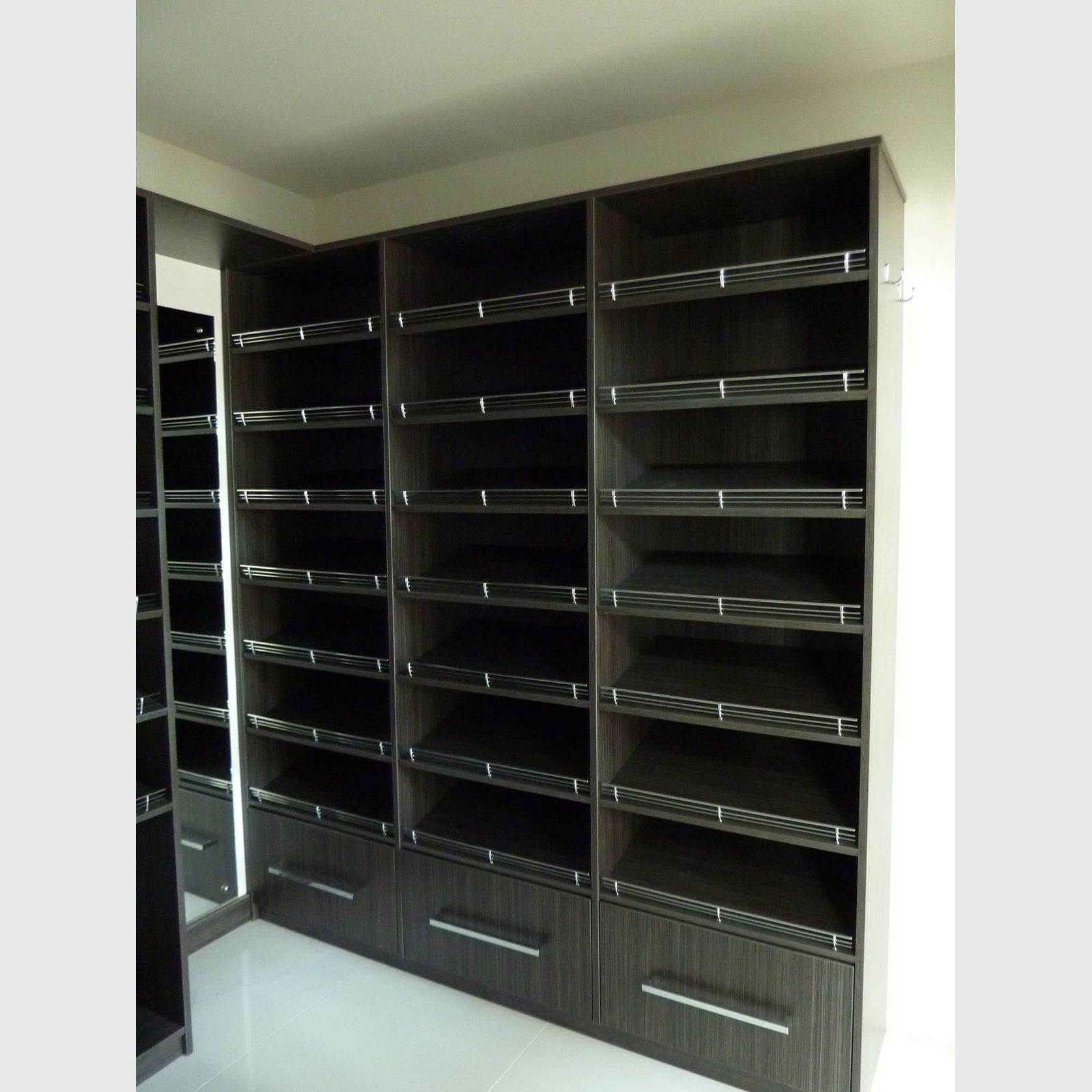 Metro Custom Woodgrain Melamine Shoe Shelving gallery detail image