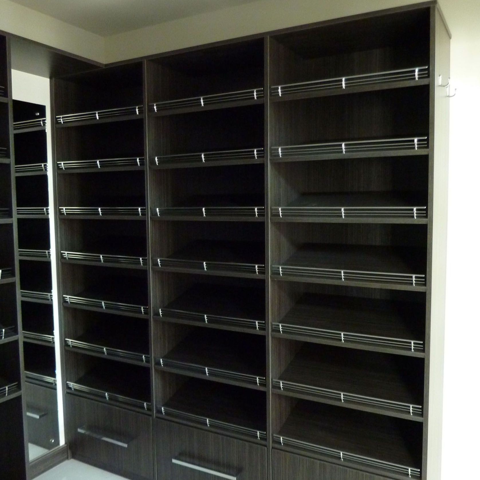 Metro Custom Woodgrain Melamine Shoe Shelving gallery detail image