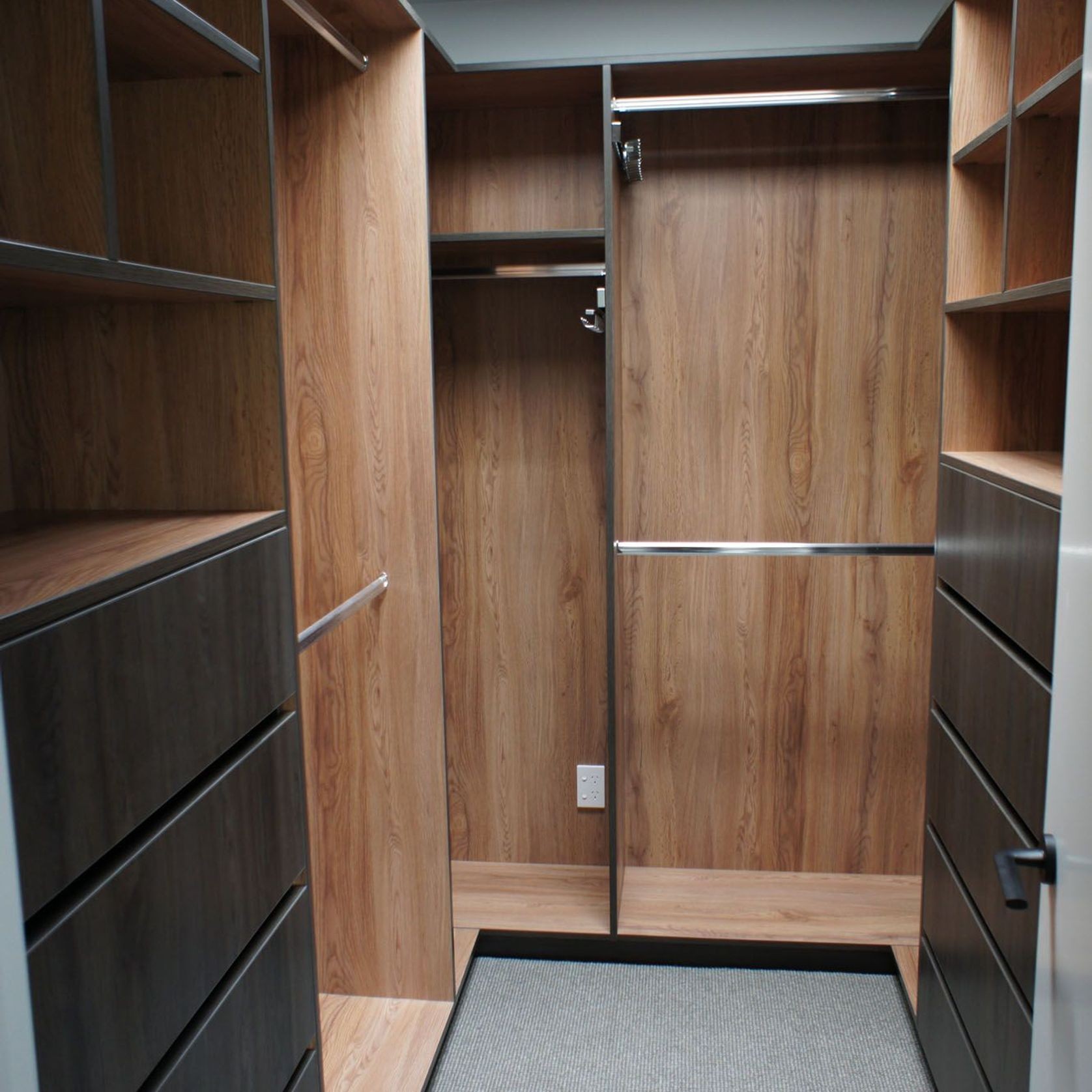 Metro Dual Colour Melamine Wardrobe gallery detail image