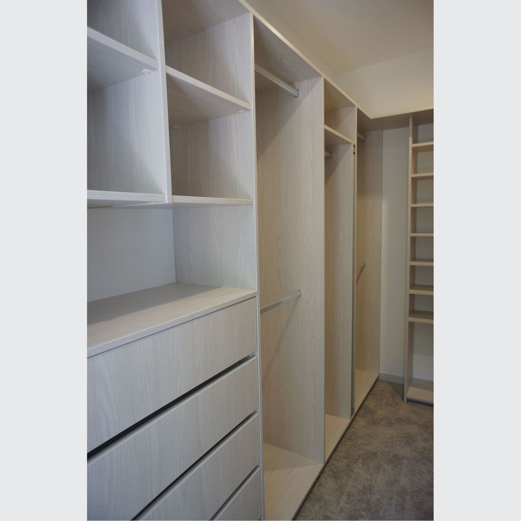 Metro Washed Oak Melamine Wardrobe gallery detail image