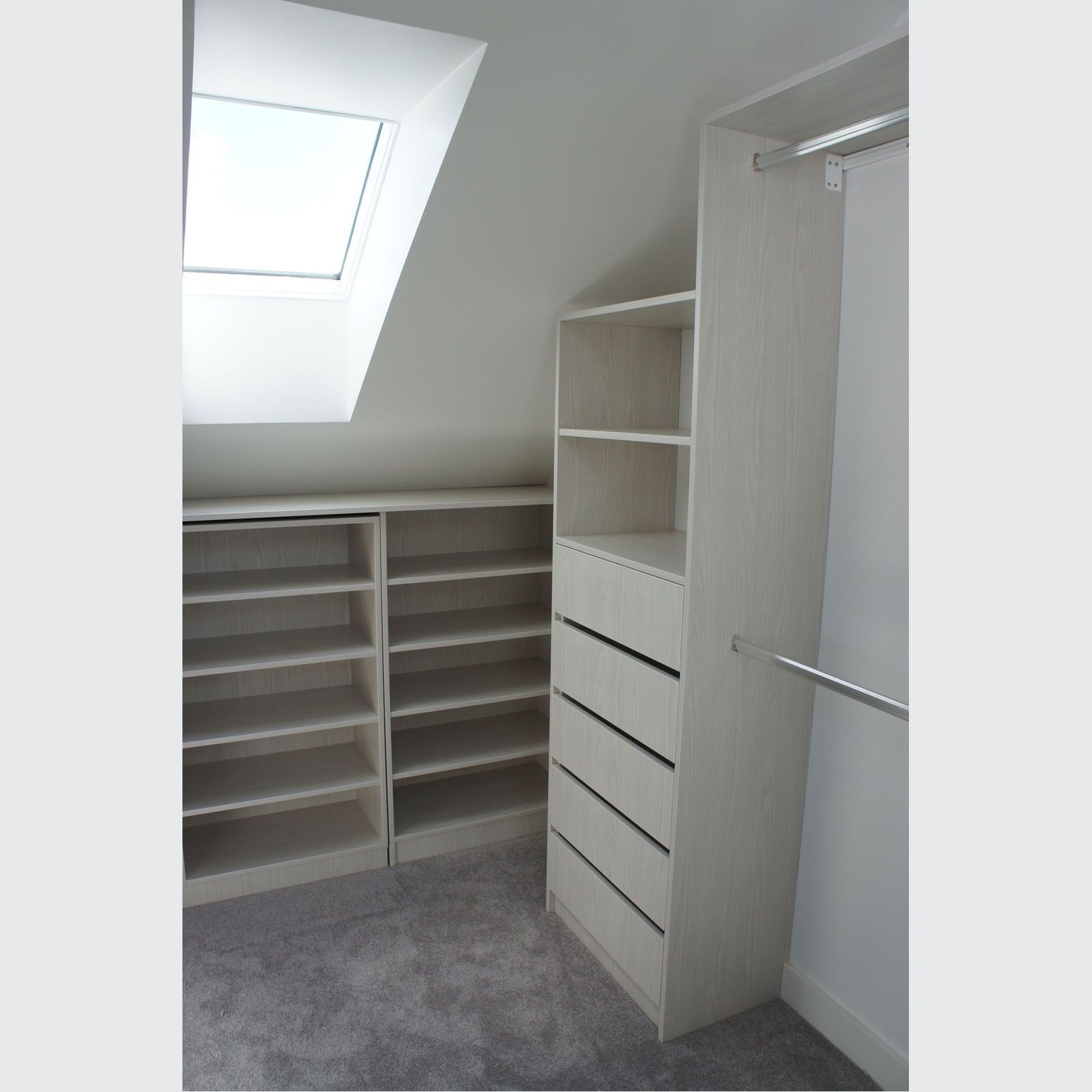 METRO range - Wardrobe in "Washed Oak" woodgrain gallery detail image