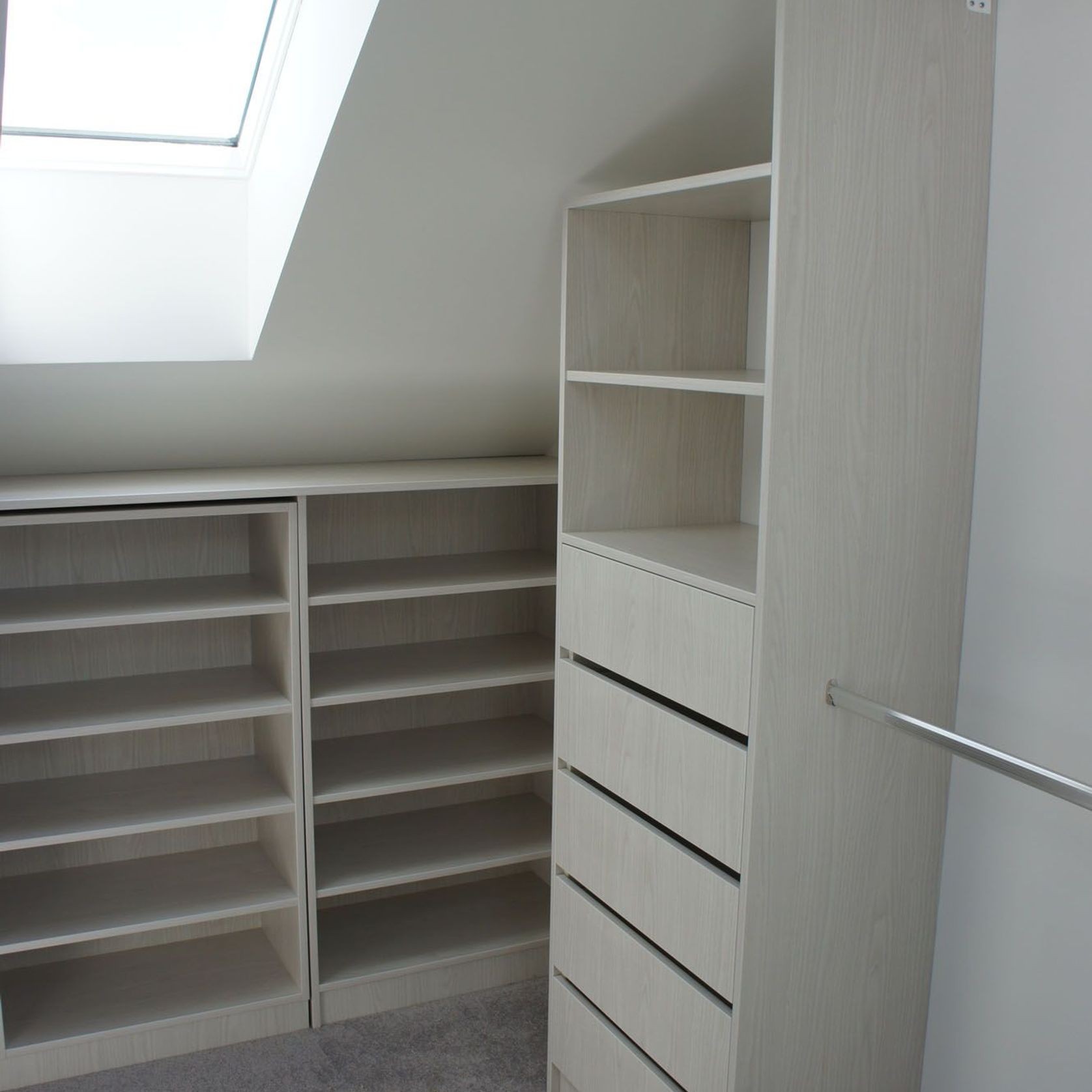 Metro Washed Oak Melamine Wardrobe gallery detail image