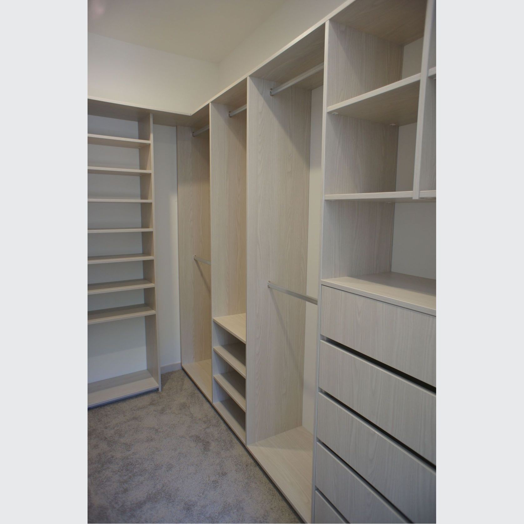 METRO range - Wardrobe in "Washed Oak" woodgrain gallery detail image