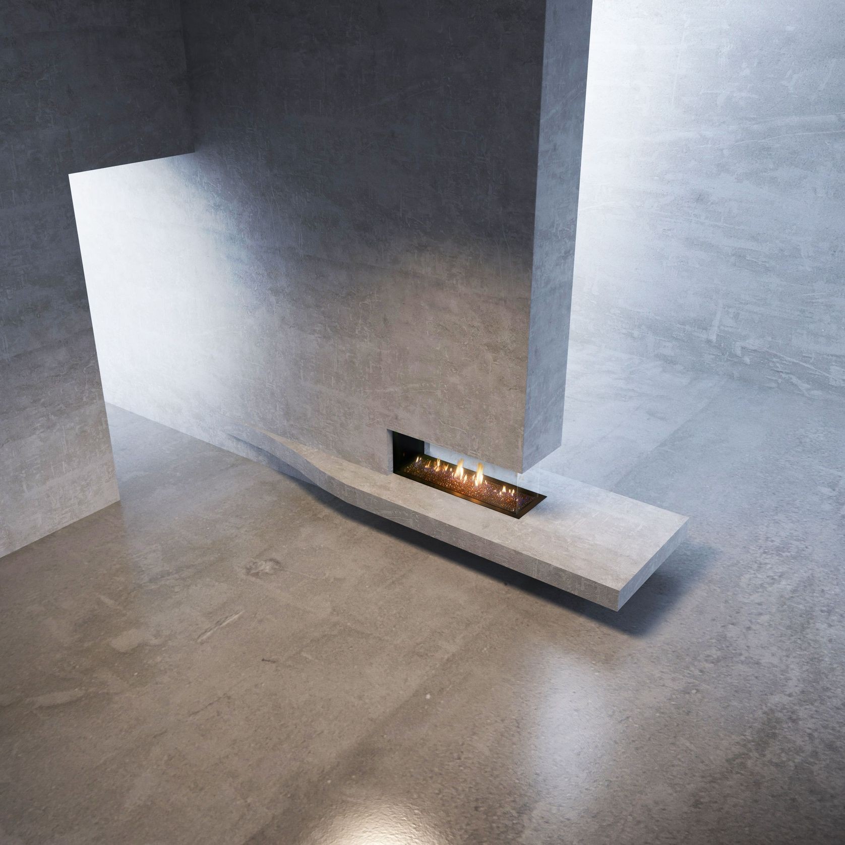 MODE KS1150 Peninsula Gas Fireplace gallery detail image