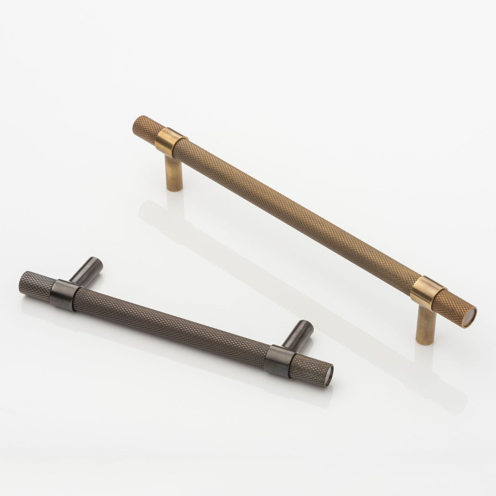 Joseph Giles Montgomery Knurled Solid Brass Cabinet Hardware gallery detail image