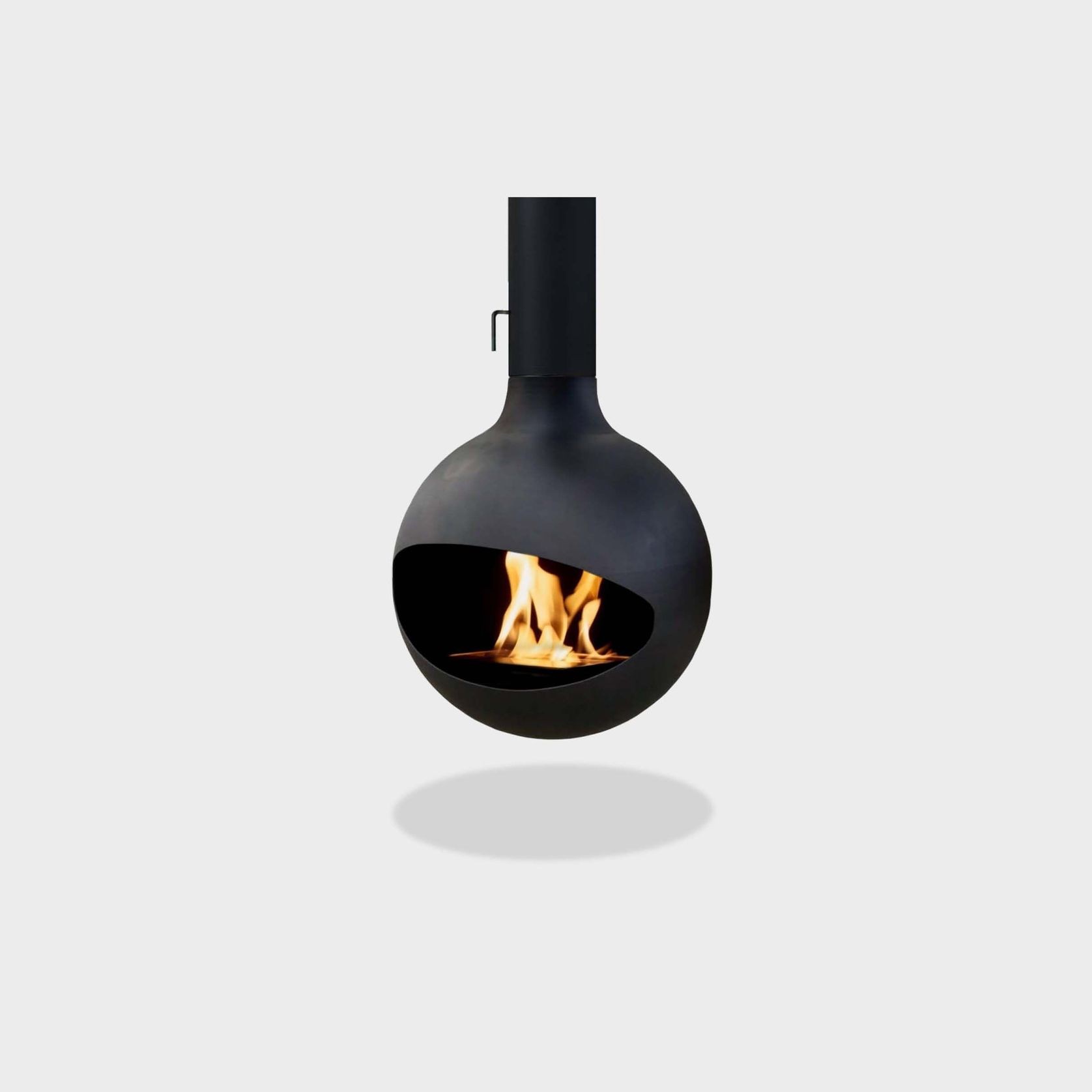 Naked Flame Sphere Suspended Fireplace gallery detail image