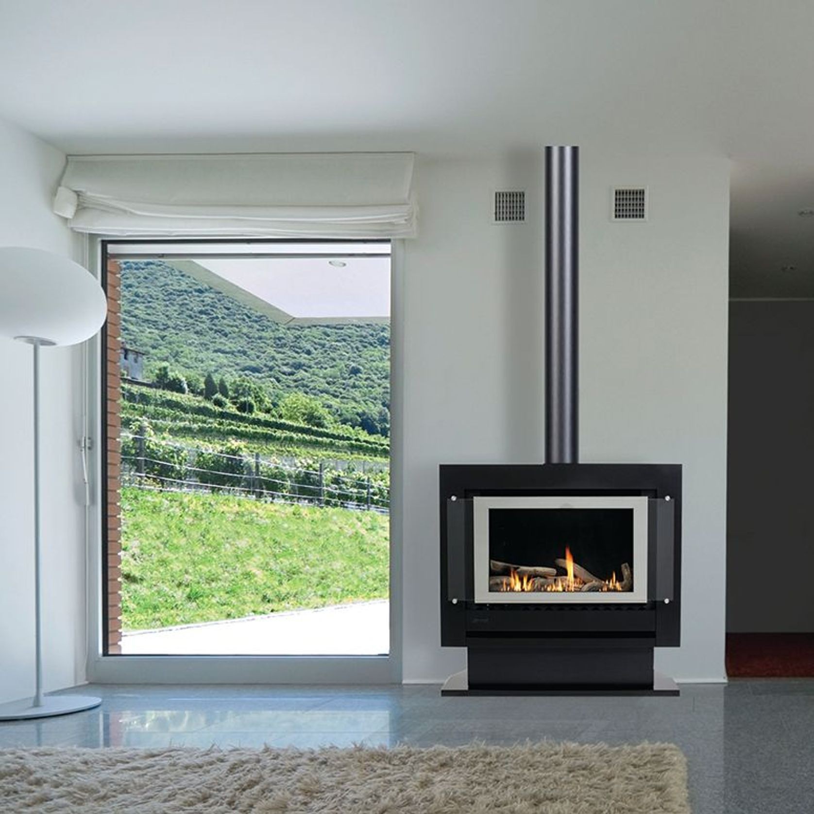Rinnai Neo Freestanding Plinth Gas Fireplace  gallery detail image