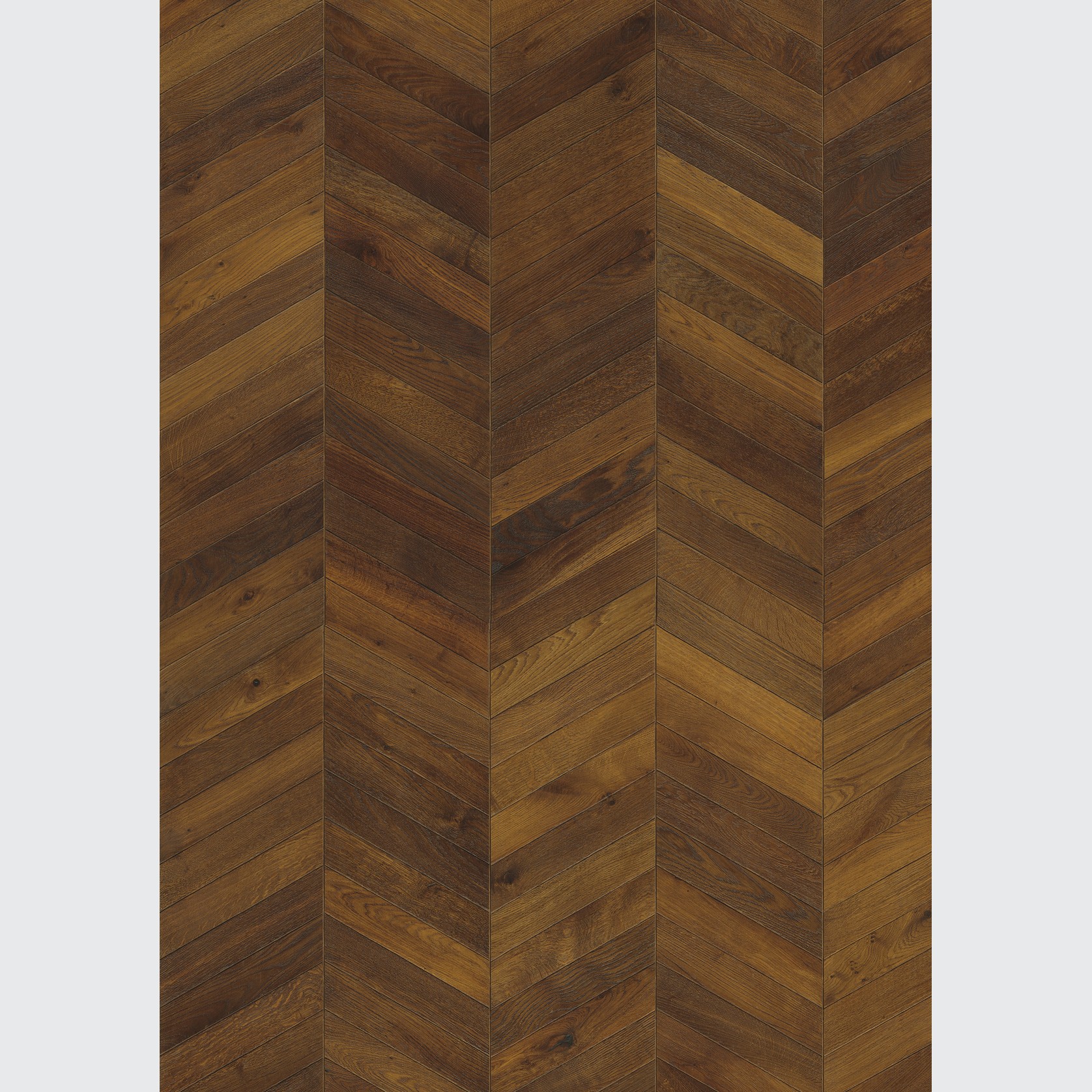 Oak Chevron Dark Brown Wood Flooring gallery detail image
