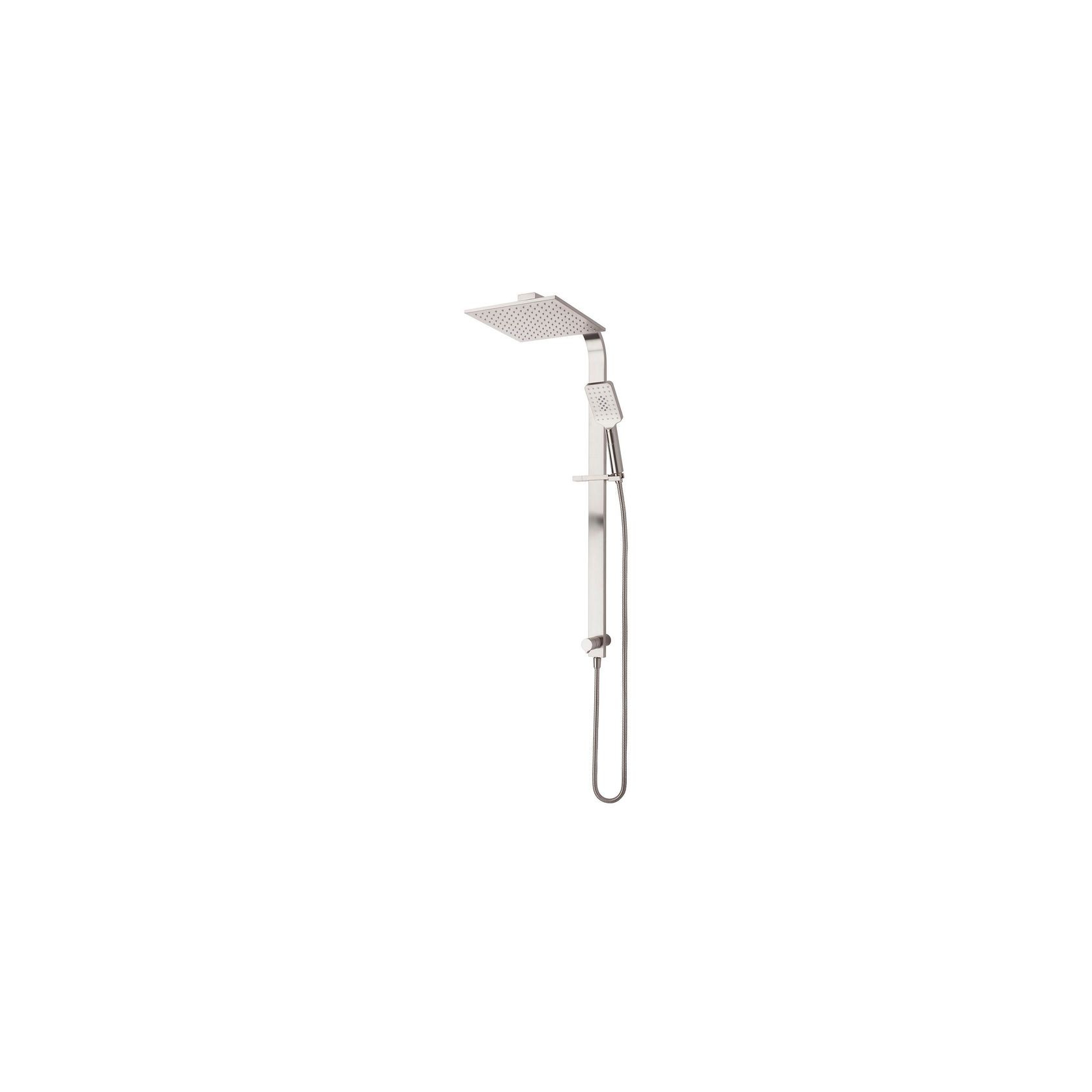 Olympia Brushed Nickel Square Double Head Shower VOP73SBN gallery detail image