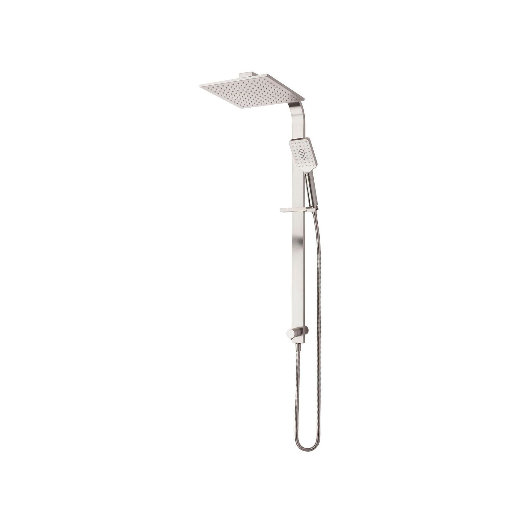 Olympia Brushed Nickel Square Double Head Shower VOP73SBN gallery detail image