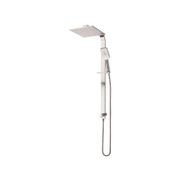 Olympia Brushed Nickel Square Double Head Shower VOP73SBN gallery detail image