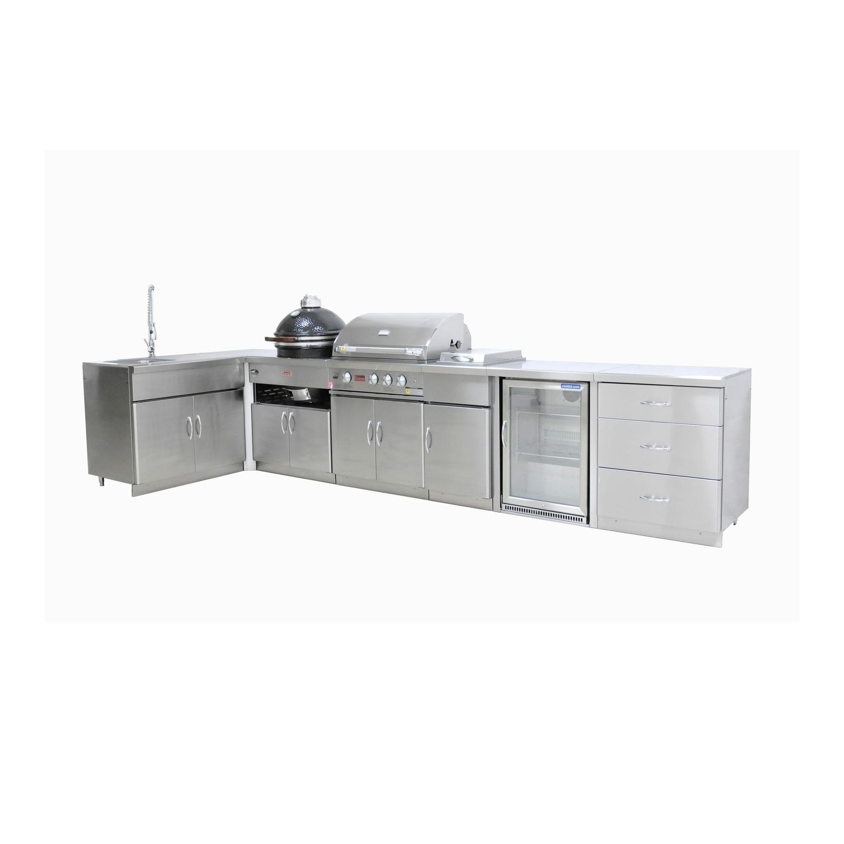 Grandfire Outdoor Kitchen Package with Single Fridge gallery detail image