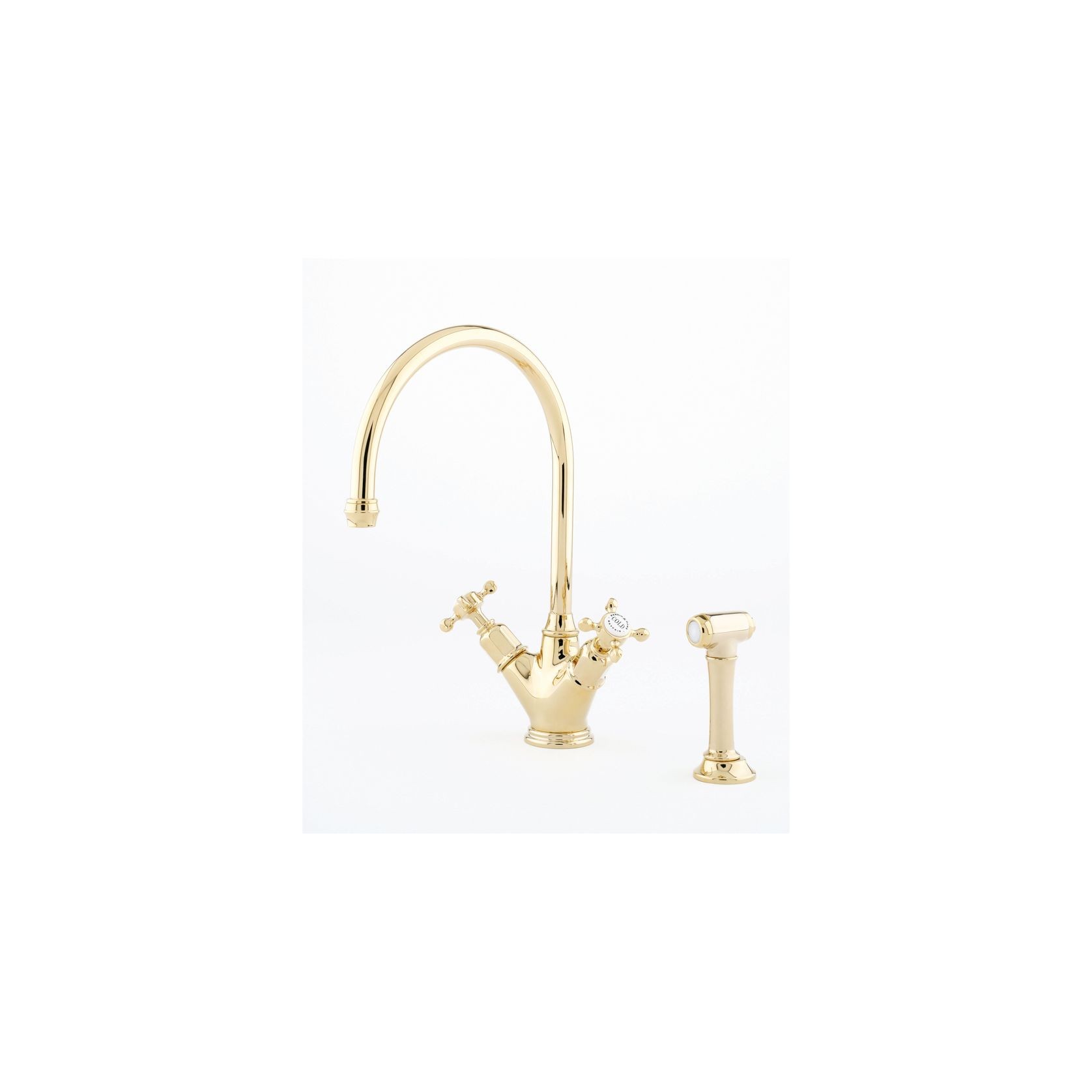 Perrin & Rowe - Minoan one hole sink mixer with crossheads gallery detail image