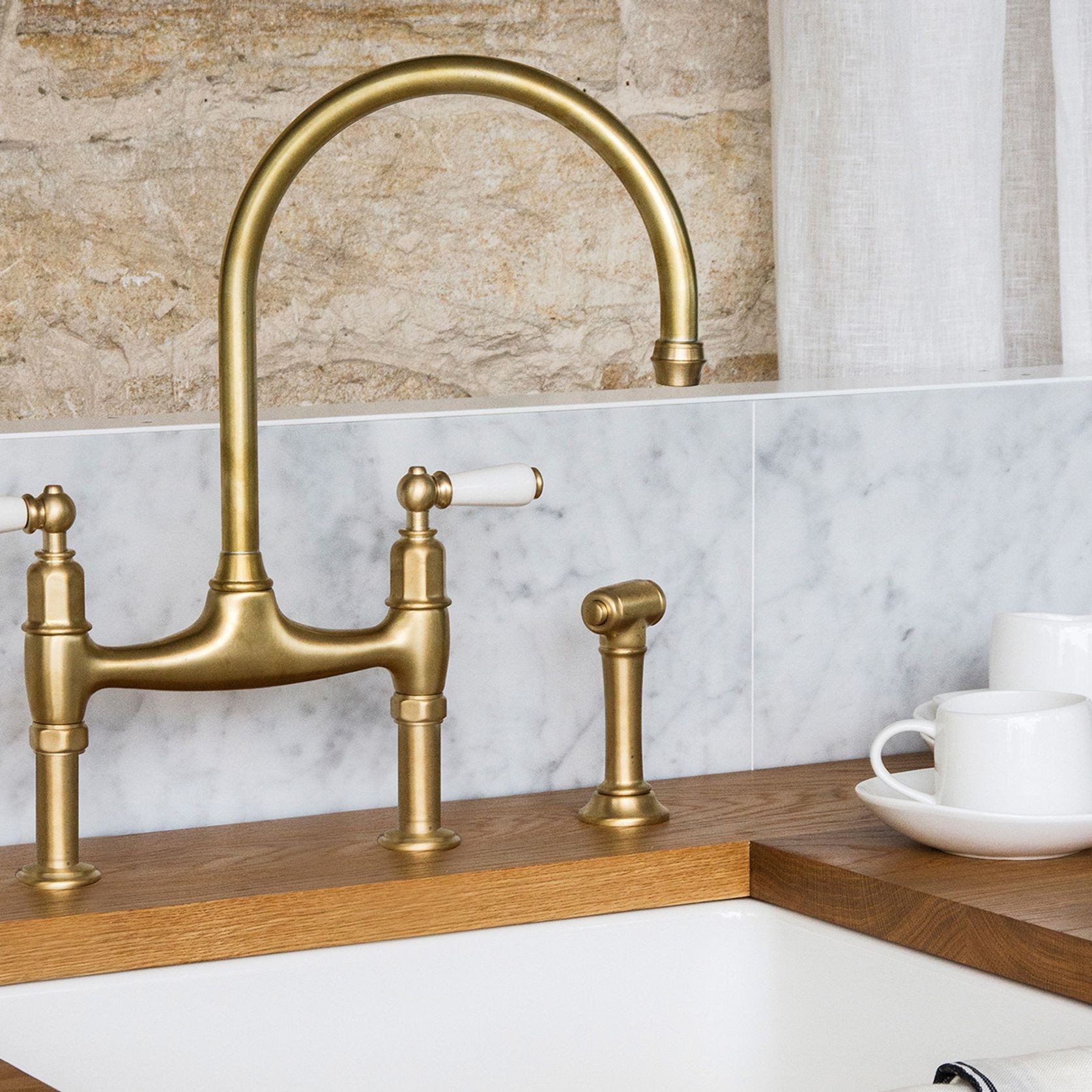 Perrin & Rowe Ionian Kitchen Tap Mixer With Spray Rinse gallery detail image