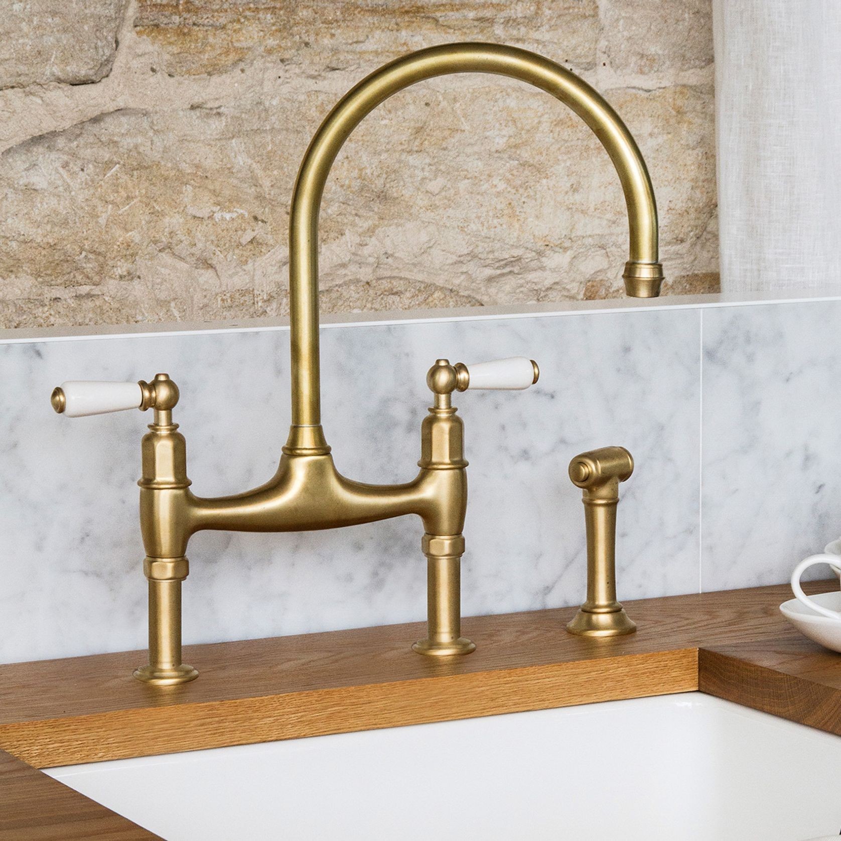 Perrin & Rowe Ionian Kitchen Tap Mixer With Spray Rinse gallery detail image