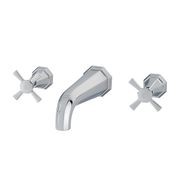 Perrin & Rowe Deco Wall Mounted Basin Taps gallery detail image