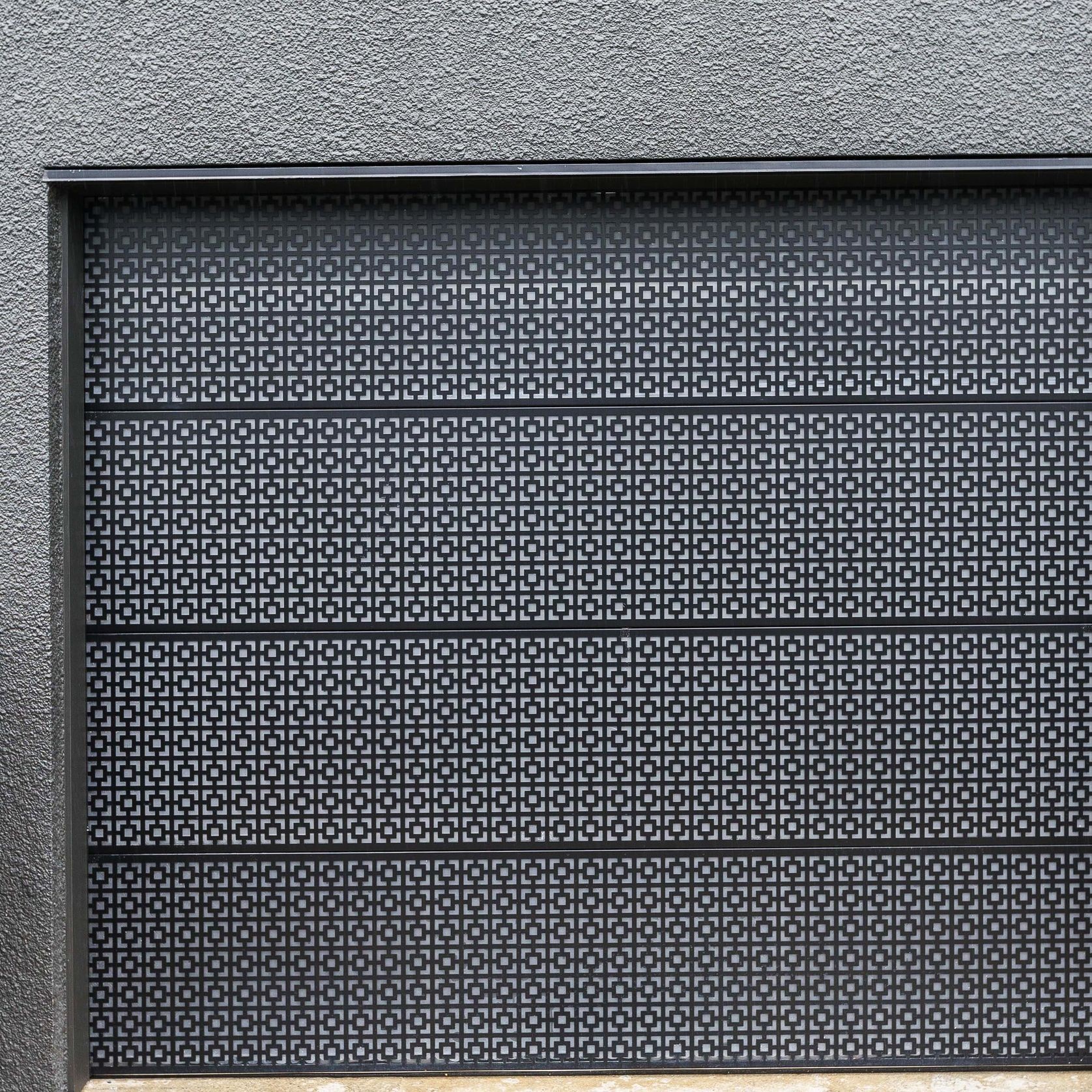 Plexiglass Backed Laser Cut Garage Door gallery detail image