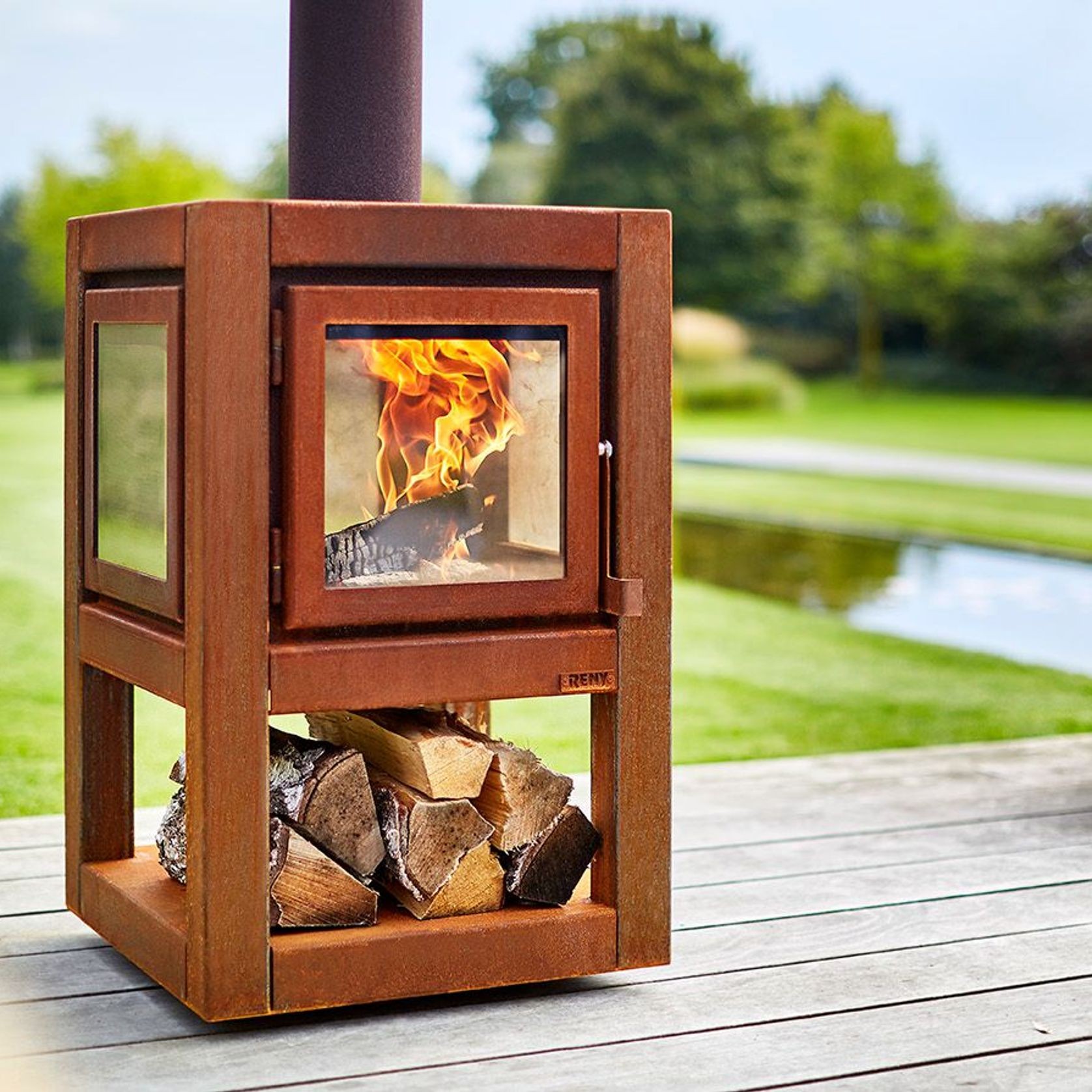 Quaruba by RB73 Outdoor Wood Stove gallery detail image