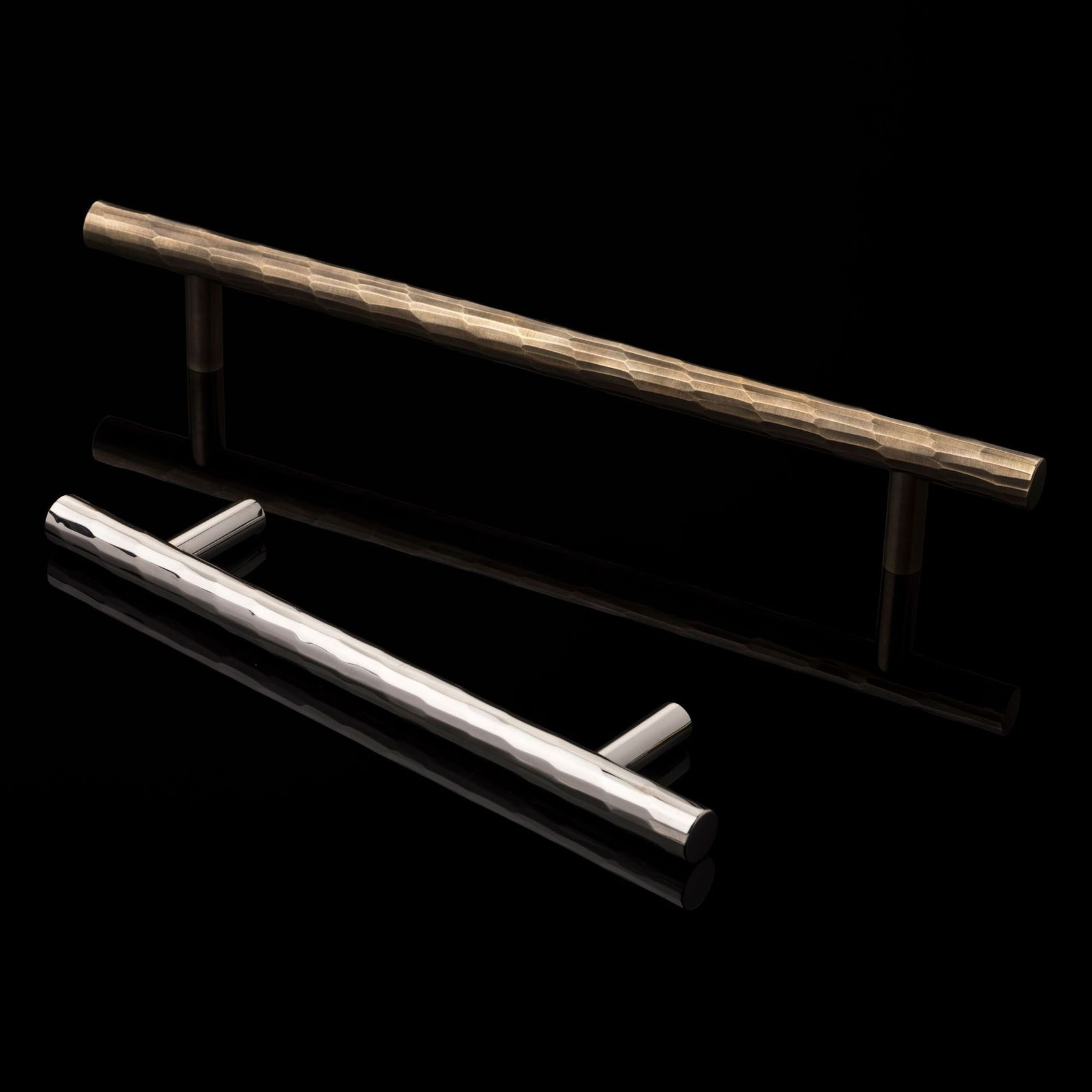 Joseph Giles Rolled & Hammered Solid Brass Cabinet Handle gallery detail image