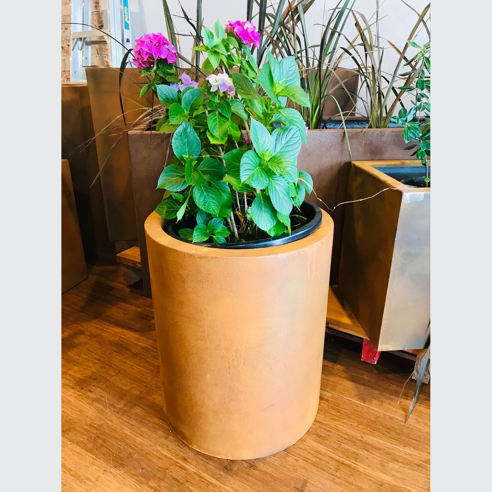 Round Corten Planter  gallery detail image