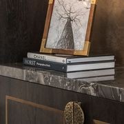 Joseph Giles Semi Circular Hammered Moon Solid Brass Door Pull gallery detail image